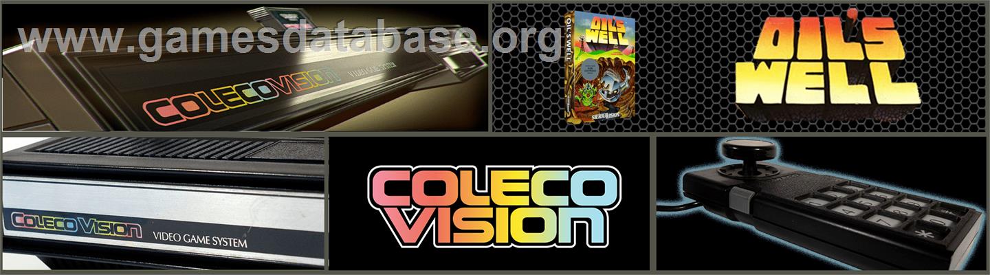 Oil's Well - Coleco Vision - Artwork - Marquee