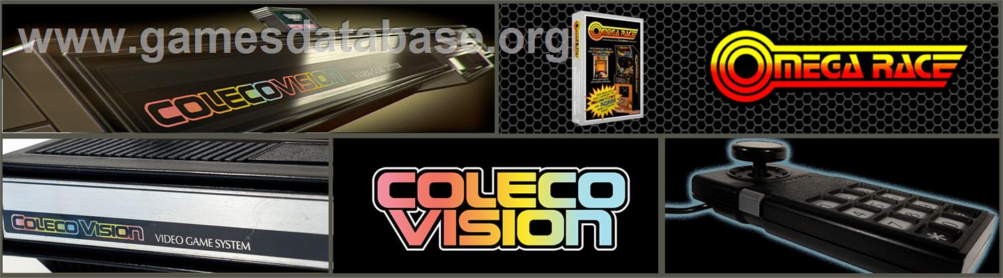 Omega Race - Coleco Vision - Artwork - Marquee