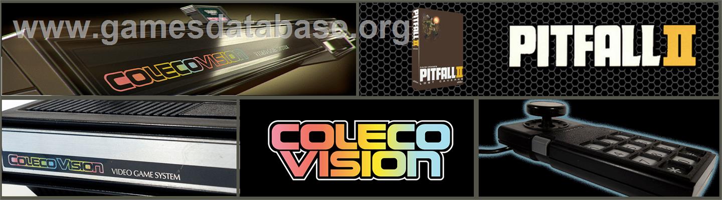 Pitfall 2 - Lost Caverns - Coleco Vision - Artwork - Marquee