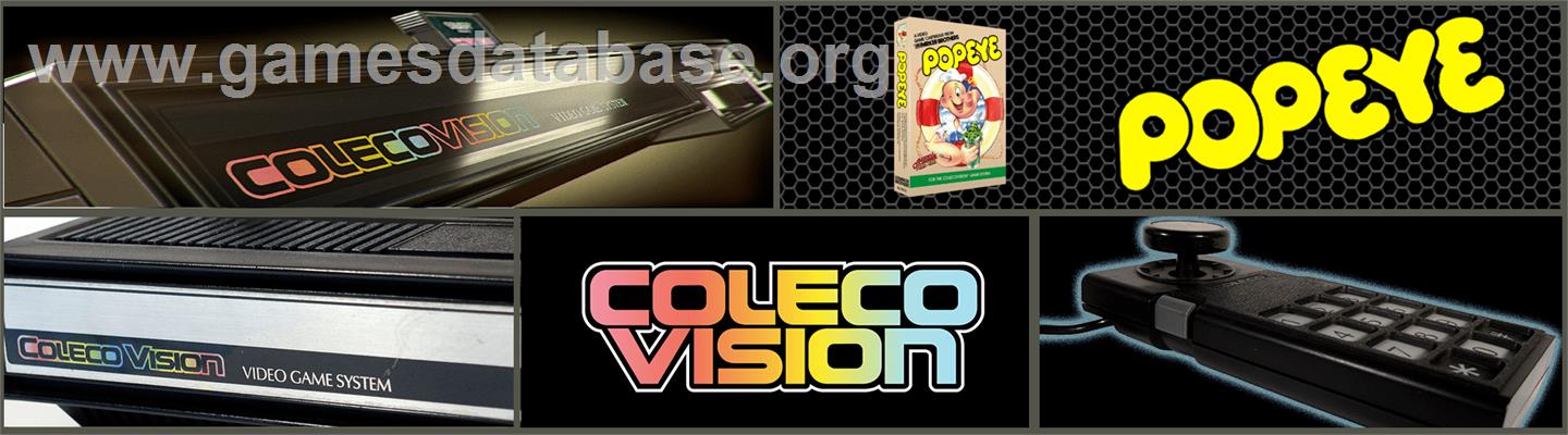 Popeye - Coleco Vision - Artwork - Marquee