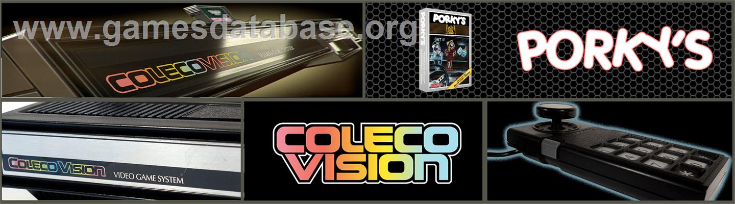 Porky's - Coleco Vision - Artwork - Marquee