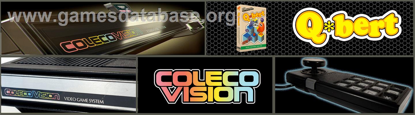 Q*bert - Coleco Vision - Artwork - Marquee