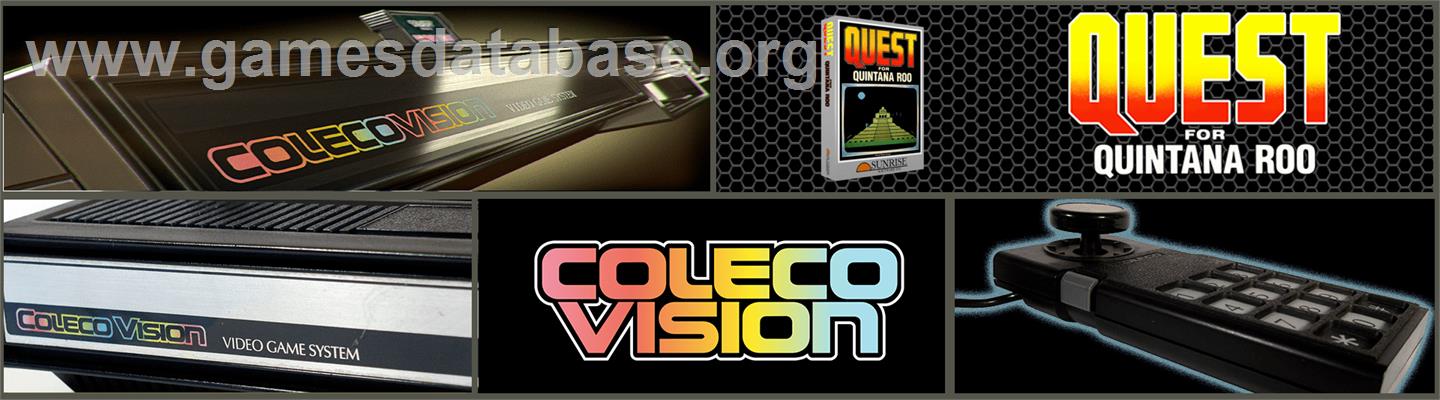 Quest For Quintana Roo - Coleco Vision - Artwork - Marquee