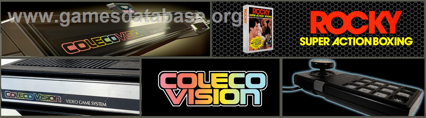 Rocky Super Action Boxing - Coleco Vision - Artwork - Marquee