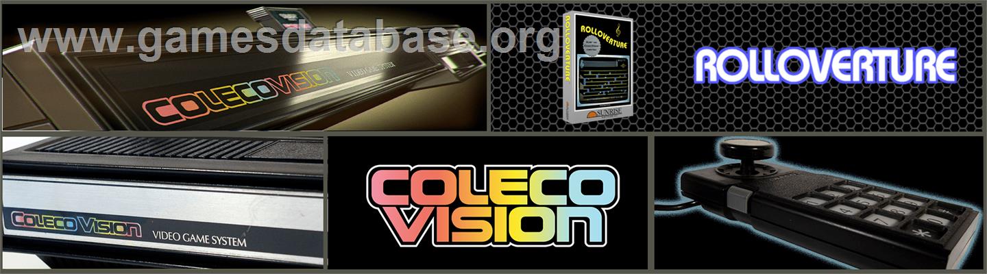 Rolloverture - Coleco Vision - Artwork - Marquee