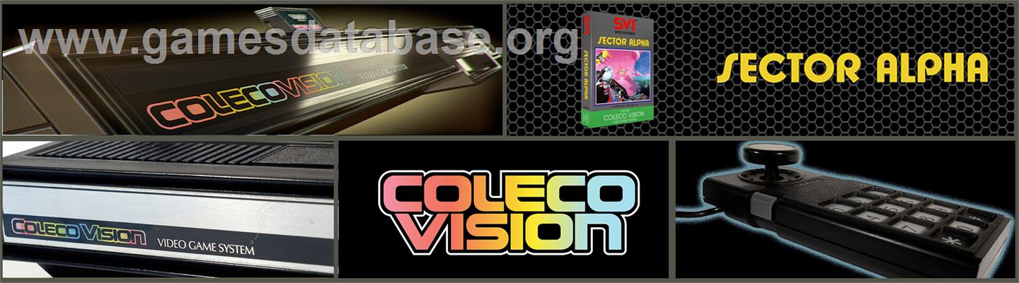 Sector Alpha - Coleco Vision - Artwork - Marquee