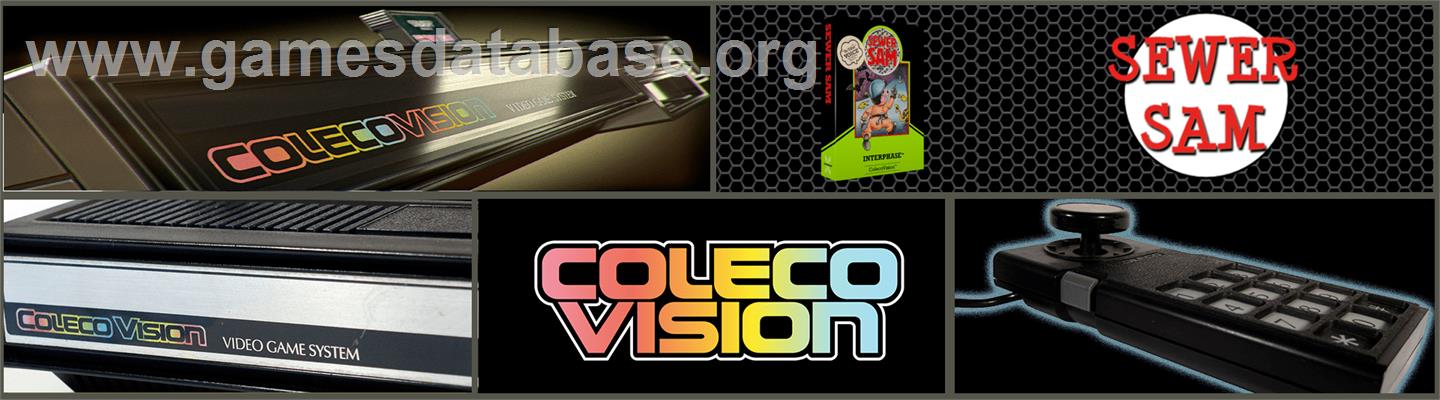 Sewer Sam - Coleco Vision - Artwork - Marquee