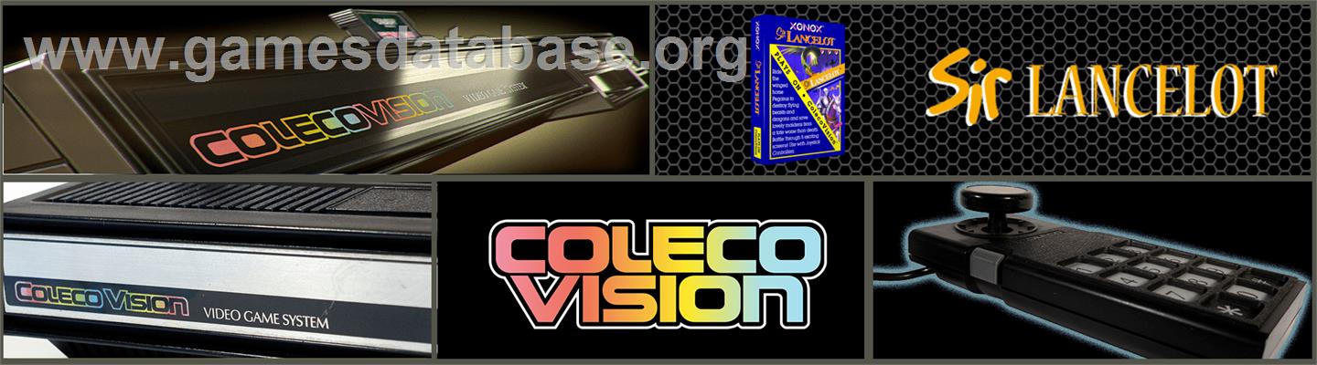 Sir Lancelot - Coleco Vision - Artwork - Marquee