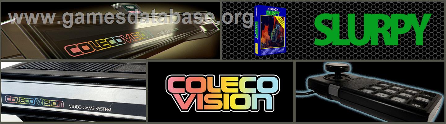 Slurpy - Coleco Vision - Artwork - Marquee
