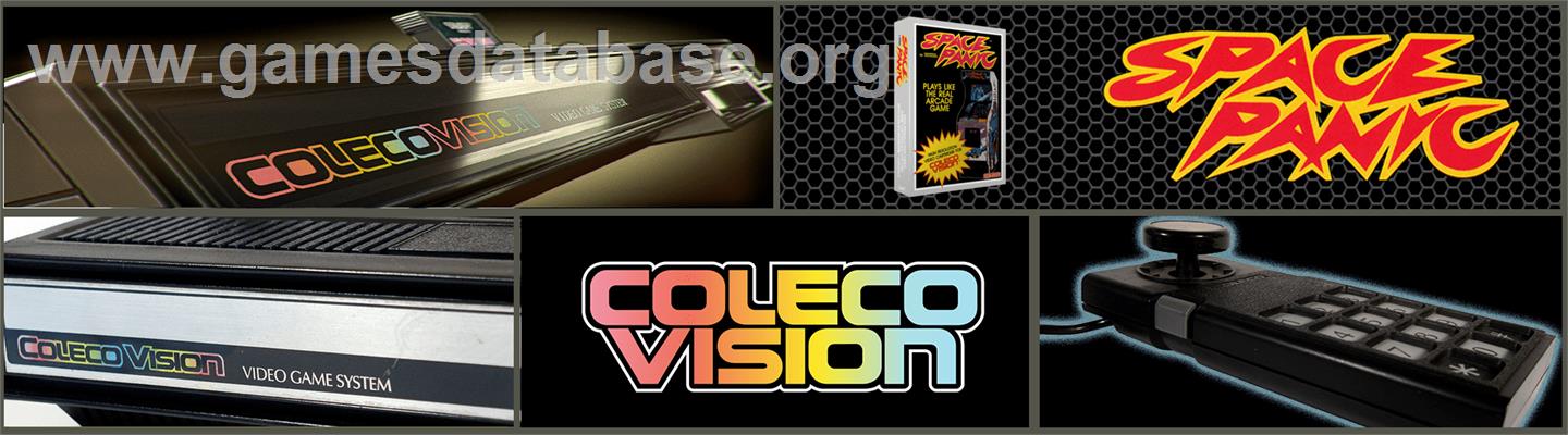 Space Panic - Coleco Vision - Artwork - Marquee
