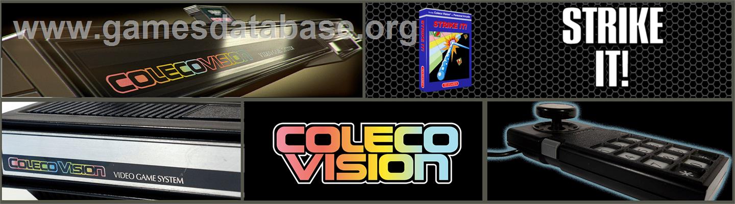 Strike It! - Coleco Vision - Artwork - Marquee