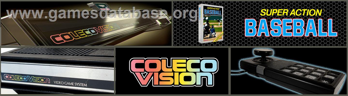 Super Action Baseball - Coleco Vision - Artwork - Marquee