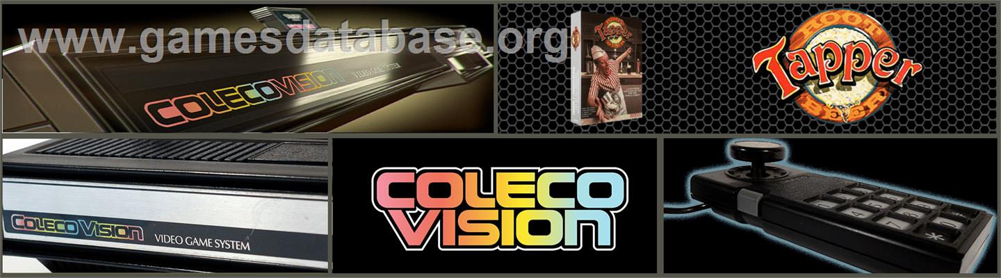 Tapper - Coleco Vision - Artwork - Marquee
