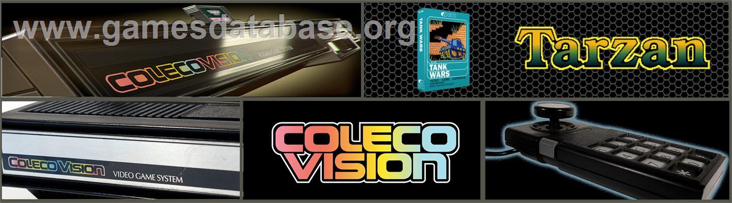 Tarzan: From Out Of The Jungle... - Coleco Vision - Artwork - Marquee