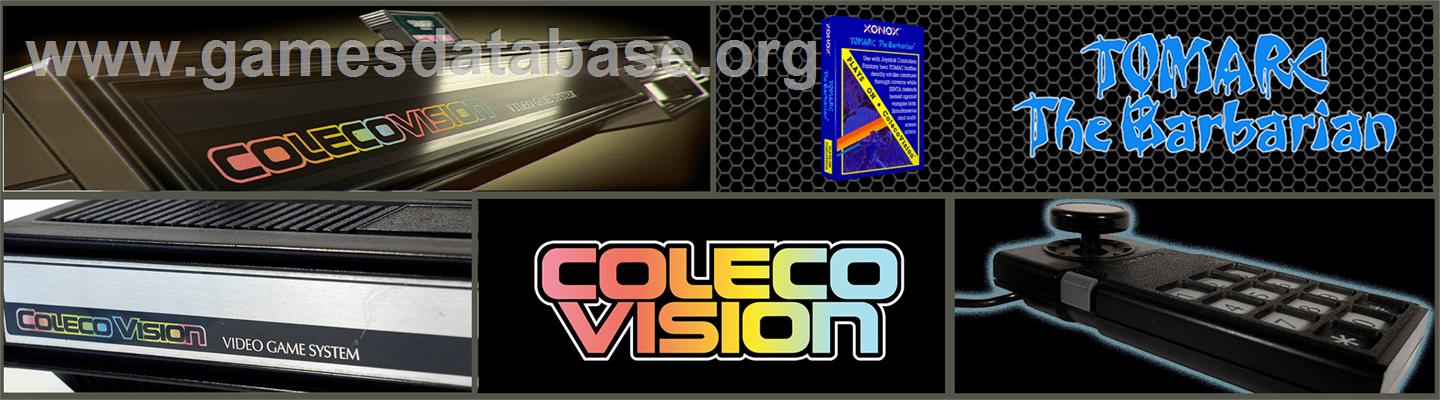 Tomarc the Barbarian - Coleco Vision - Artwork - Marquee