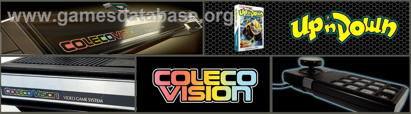 Up'n Down - Coleco Vision - Artwork - Marquee