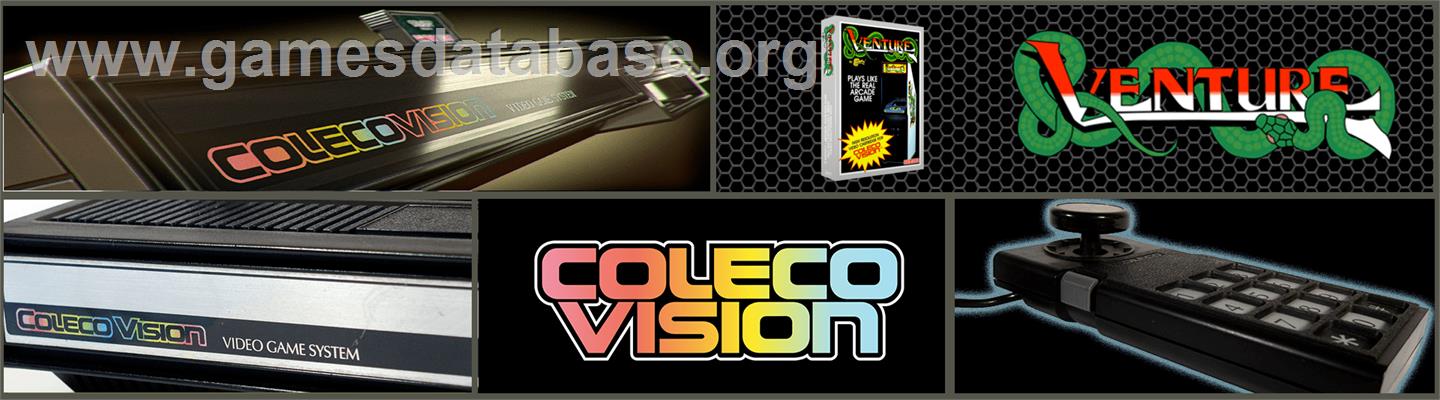 Venture - Coleco Vision - Artwork - Marquee