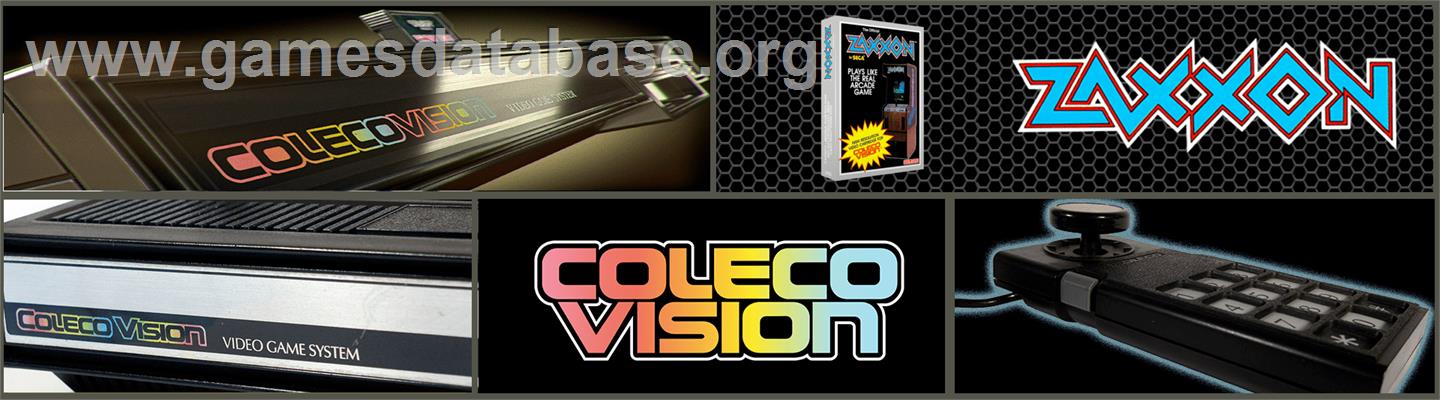 Zaxxon - Coleco Vision - Artwork - Marquee