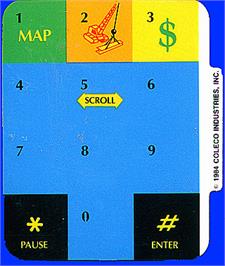 Overlay for Fortune Builder on the Coleco Vision.
