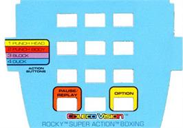 Overlay for Rocky Super Action Boxing on the Coleco Vision.