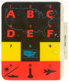 Overlay for Wargames on the Coleco Vision.