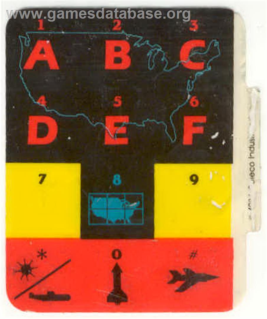 Wargames - Coleco Vision - Artwork - Overlay