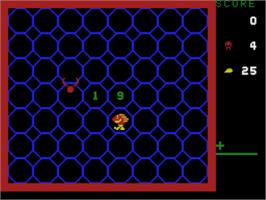 In game image of Amazing Bumpman on the Coleco Vision.
