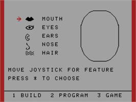 In game image of Facemaker on the Coleco Vision.
