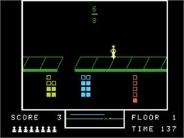 In game image of Fraction Fever on the Coleco Vision.