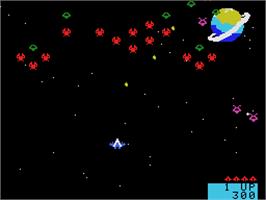 In game image of Meteoric Shower on the Coleco Vision.