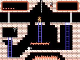 In game image of Montezuma's Revenge on the Coleco Vision.