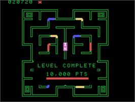 In game image of Mouse Trap on the Coleco Vision.