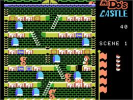 In game image of Mr. Do! on the Coleco Vision.
