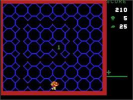 In game image of Number Bumper on the Coleco Vision.