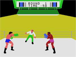 In game image of Rocky Super Action Boxing on the Coleco Vision.