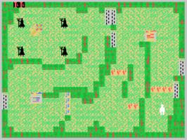 In game image of Search for the Stolen Crown Jewels (Demo) on the Coleco Vision.