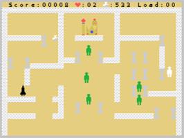 In game image of Search for the Stolen Crown Jewels 3 on the Coleco Vision.