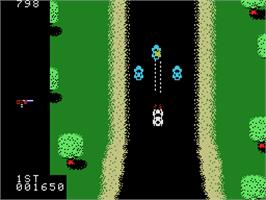 In game image of Spy Hunter on the Coleco Vision.