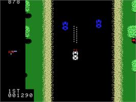 In game image of Spy Hunter on the Coleco Vision.