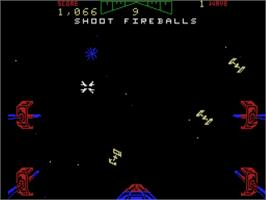 In game image of Star Wars - The Arcade Game on the Coleco Vision.