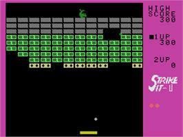 In game image of Strike It on the Coleco Vision.