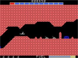In game image of Super Cobra on the Coleco Vision.