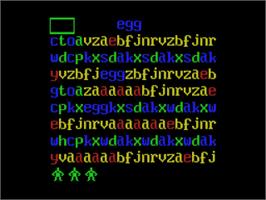 In game image of Word Feud on the Coleco Vision.
