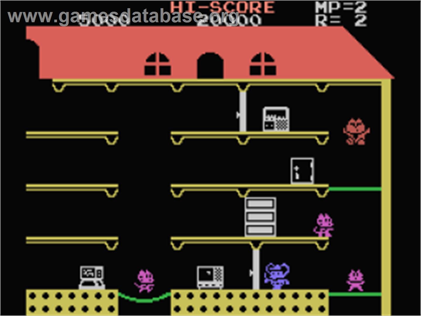 Mappy - Coleco Vision - Artwork - In Game