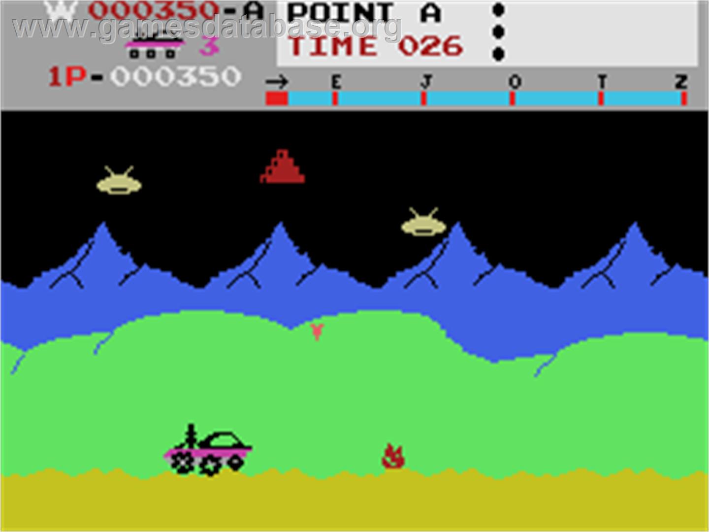 Moon Patrol - Coleco Vision - Artwork - In Game