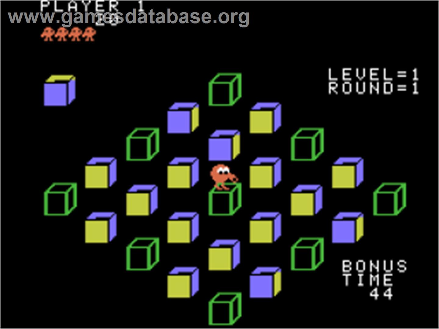 Q-bert's Qubes - Coleco Vision - Artwork - In Game