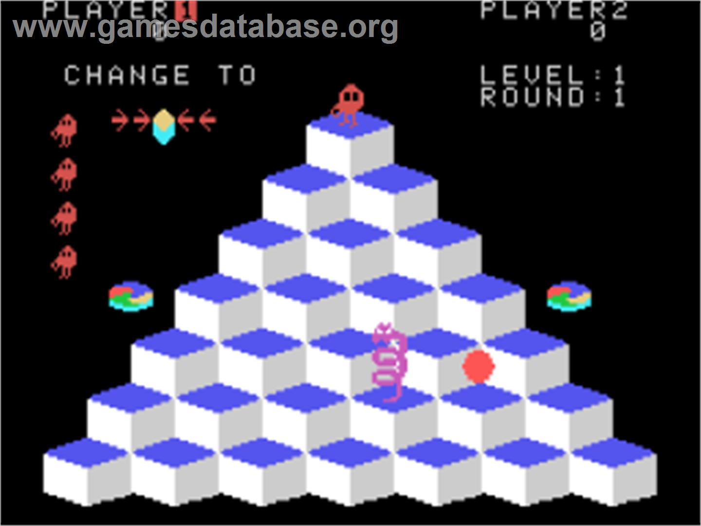 Q-bert - Coleco Vision - Artwork - In Game