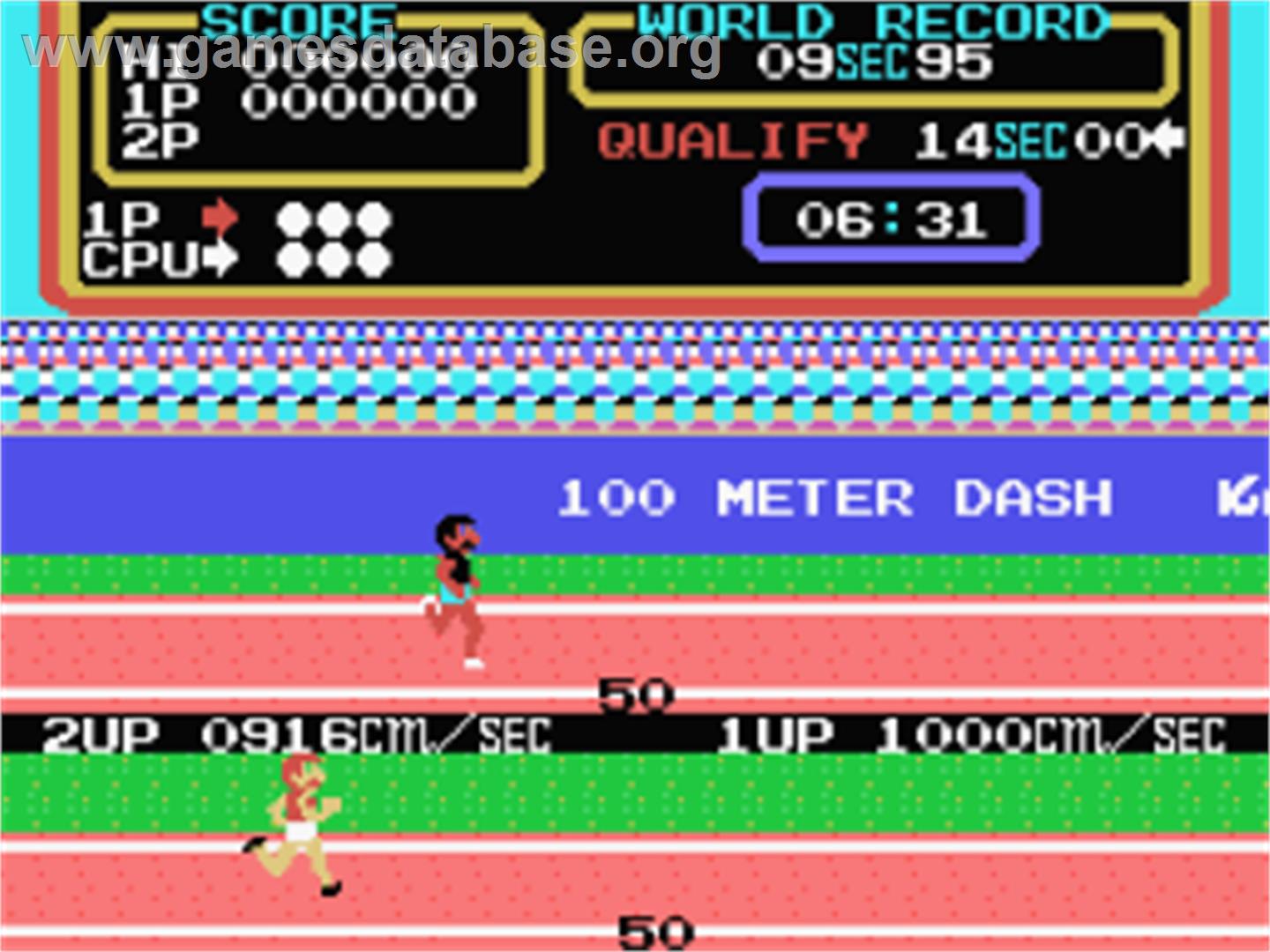 Track And Field - Coleco Vision - Artwork - In Game