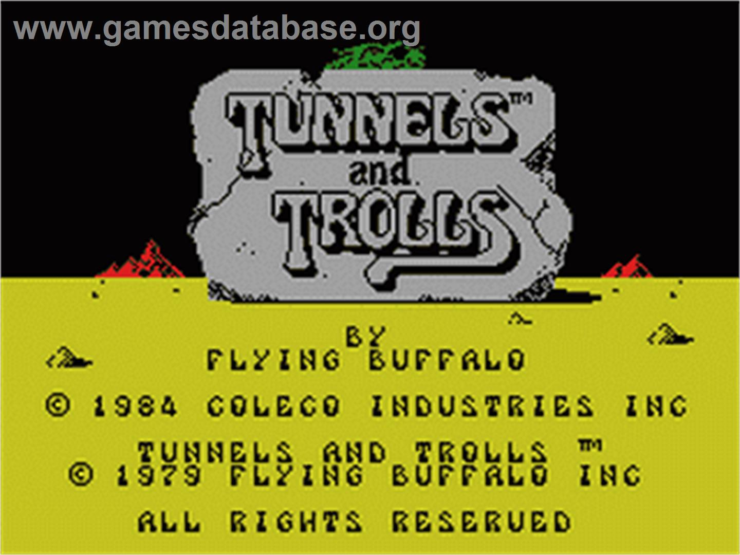 Tunnels & Trolls: Demo - Coleco Vision - Artwork - In Game
