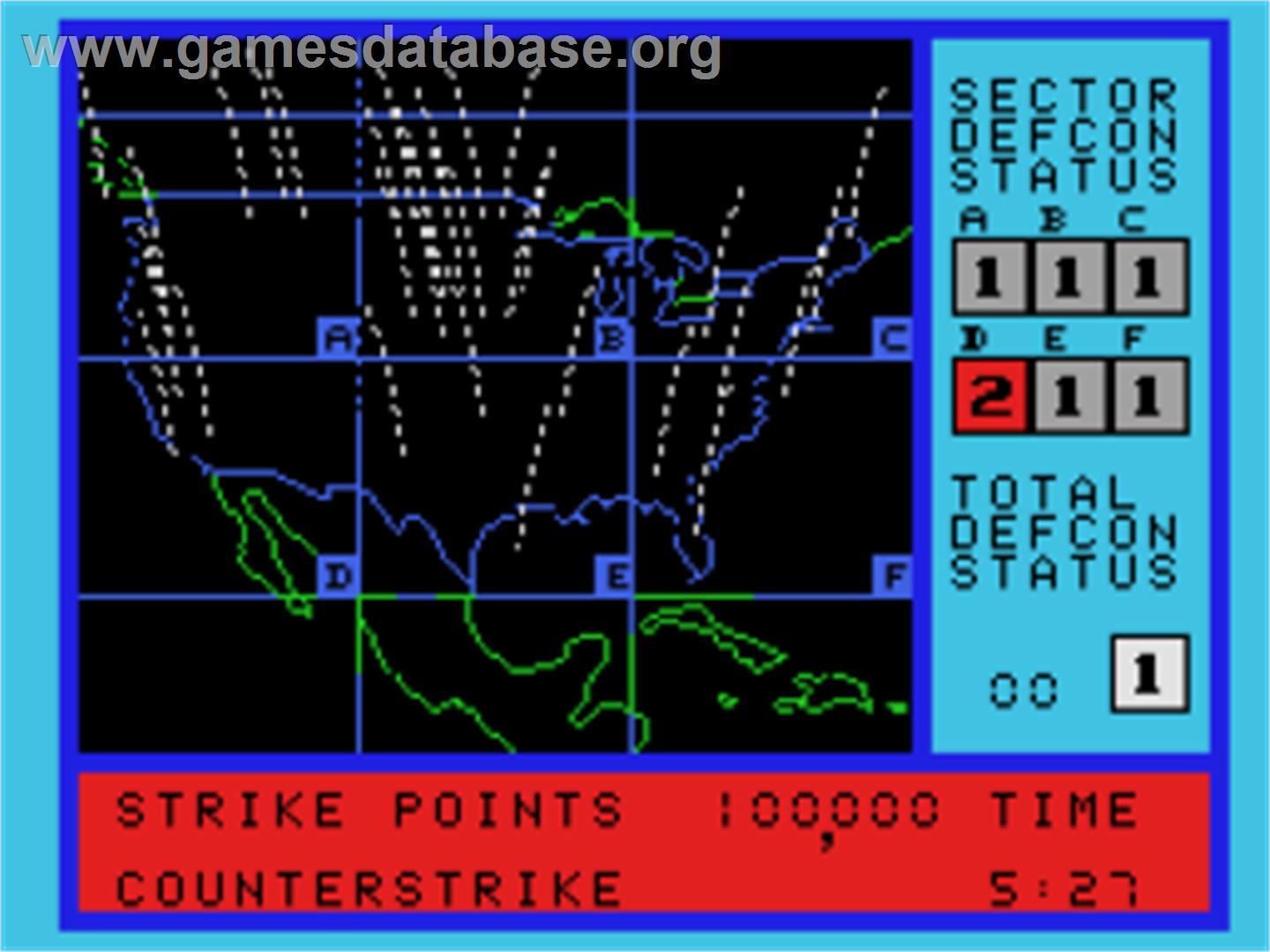 Wargames - Coleco Vision - Artwork - In Game